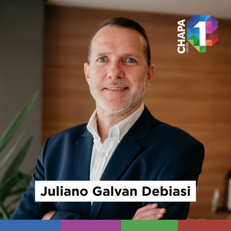Contador, graduado em Ciências Contábeis e com Especialização em ICMS.  Atua na profissão desde 1995 e ocupa posição de liderança em sua área desde 2008, aplicando sua experiência para aprimorar processos e estratégias contábeis.  Com ampla vivência técnica e gestão, Juliano contribui para fortalecer a representatividade dos profissionais da contabilidade, incentivando práticas inovadoras e decisões que beneficiem toda a classe.