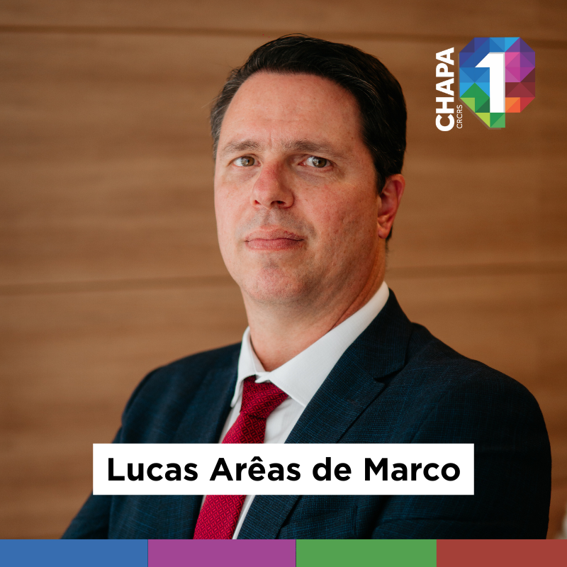 Contador, perito e empresário contábil. Com uma trajetória marcada pelo empreendedorismo e pela busca constante por excelência técnica, atua no desenvolvimento de soluções estratégicas para empresas de diferentes segmentos.  Lucas contribui para o fortalecimento da classe contábil, defendendo a inovação, a valorização profissional e a representatividade dos profissionais de contabilidade do RS.