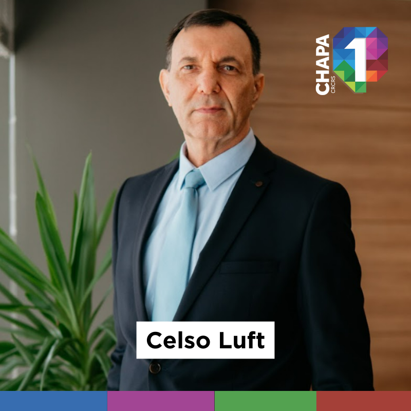 Celso Luft, contador formado pela UFRGS, atua há 34 anos como sócio-administrador da Anályse Assessoria Contábil S/S, onde consolidou uma trajetória marcada por experiência, dedicação e compromisso com a profissão.  

Com sua experiência e liderança, representa a voz firme e engajada da categoria, sempre com responsabilidade e espírito de cooperação. É uma das forças da Chapa 1CRCRS na destinação da Campanha do Imposto de Renda.